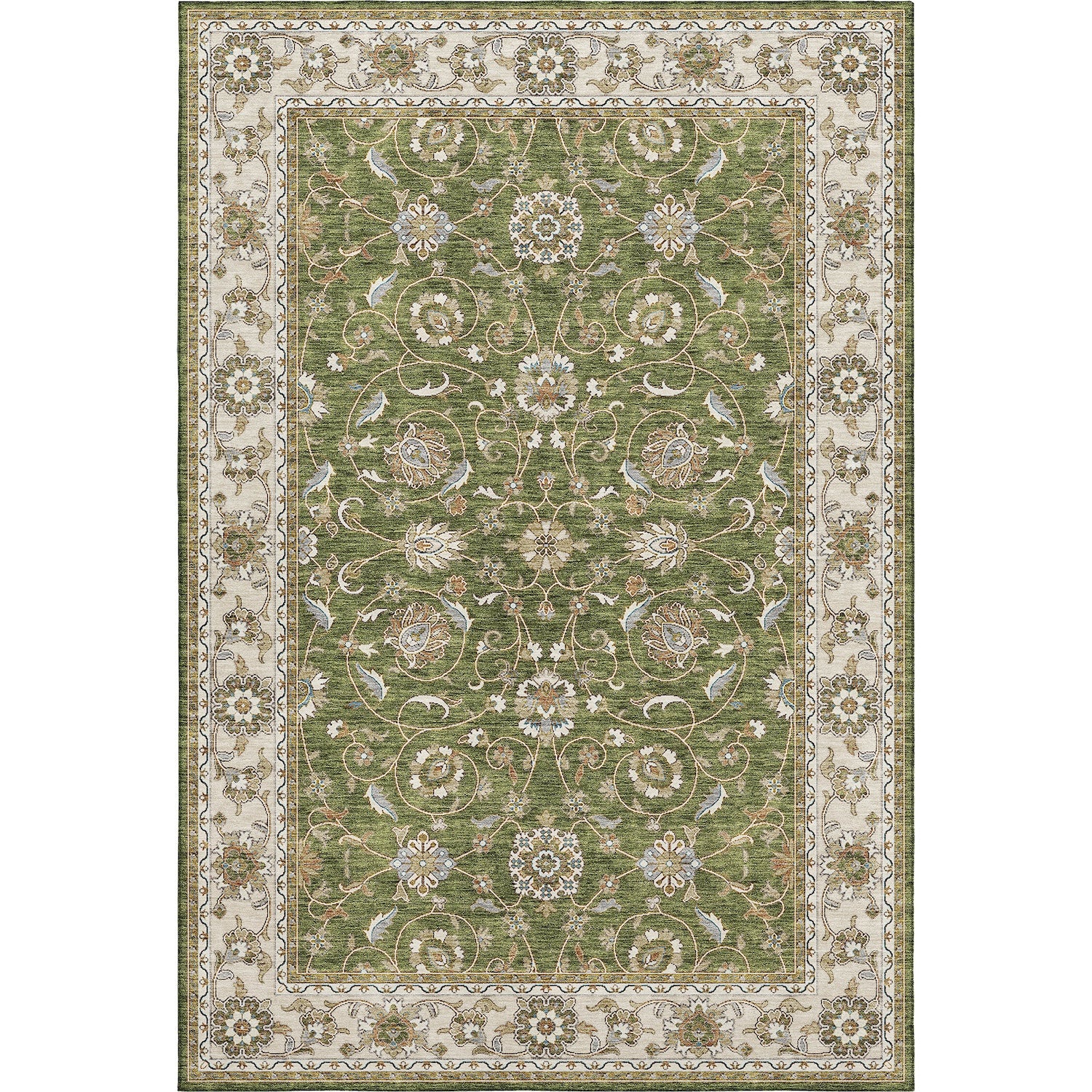 Hatay HY1 Olive Area Rug