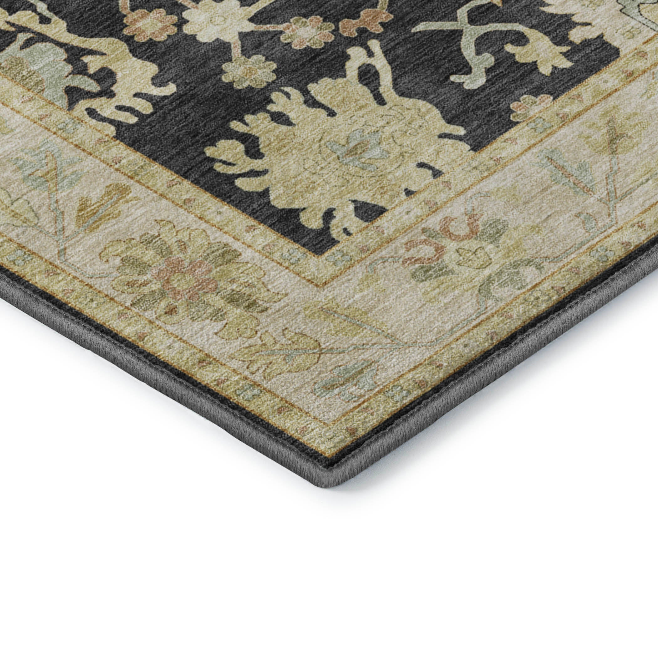 Hatay HY2 Black Area Rug