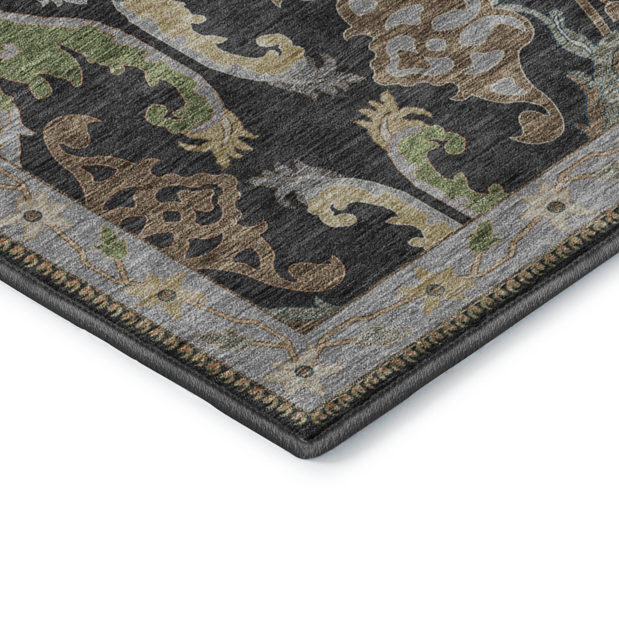 Hatay HY6 Black Area Rug