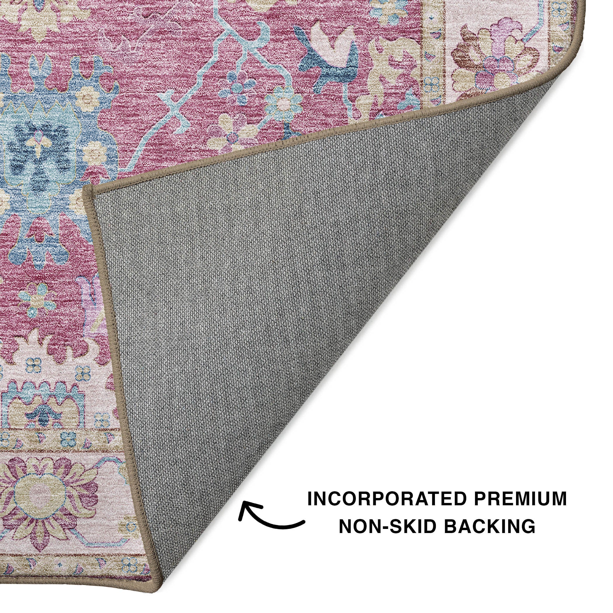 Hatay HY7 Pink Area Rug