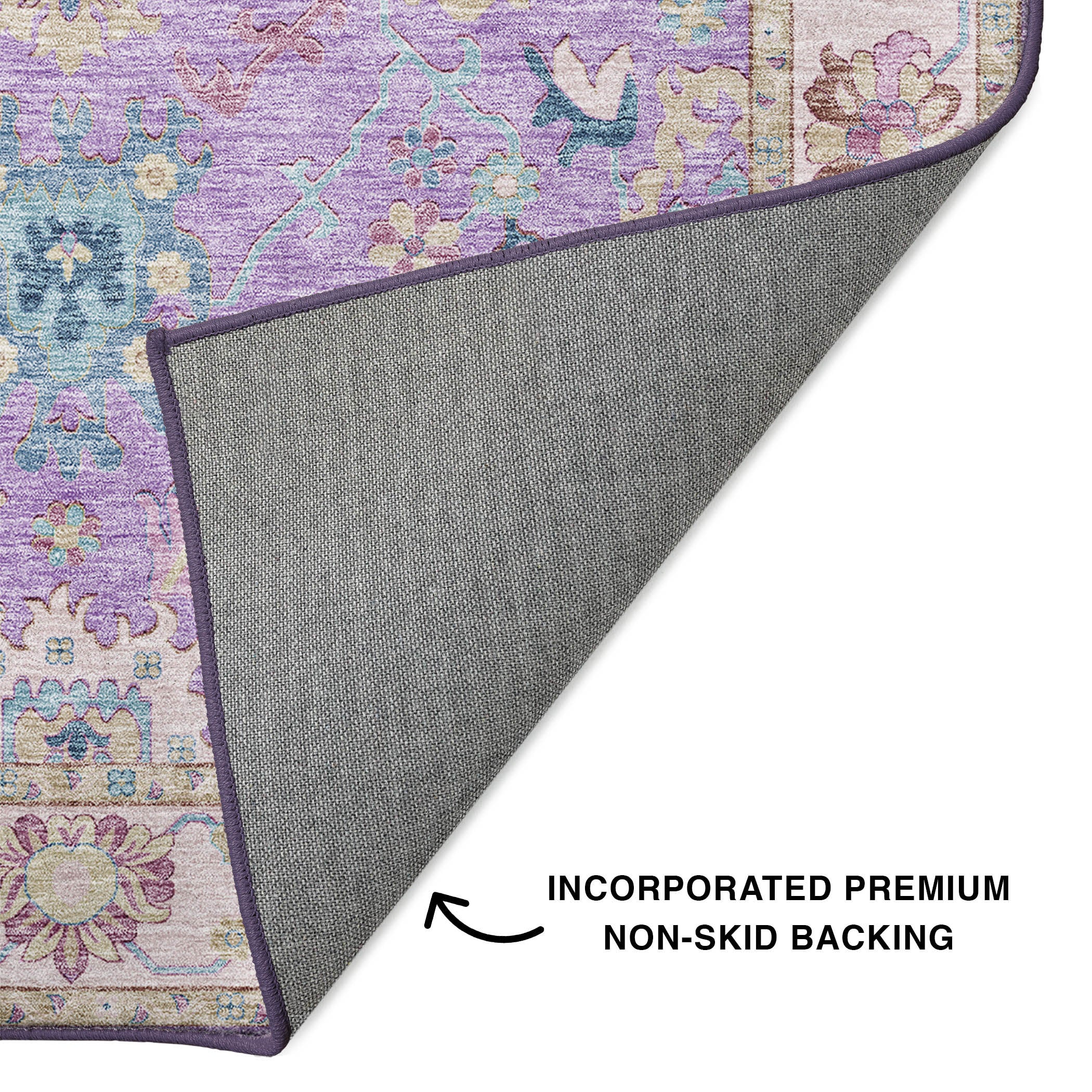 Hatay HY7 Purple Area Rug