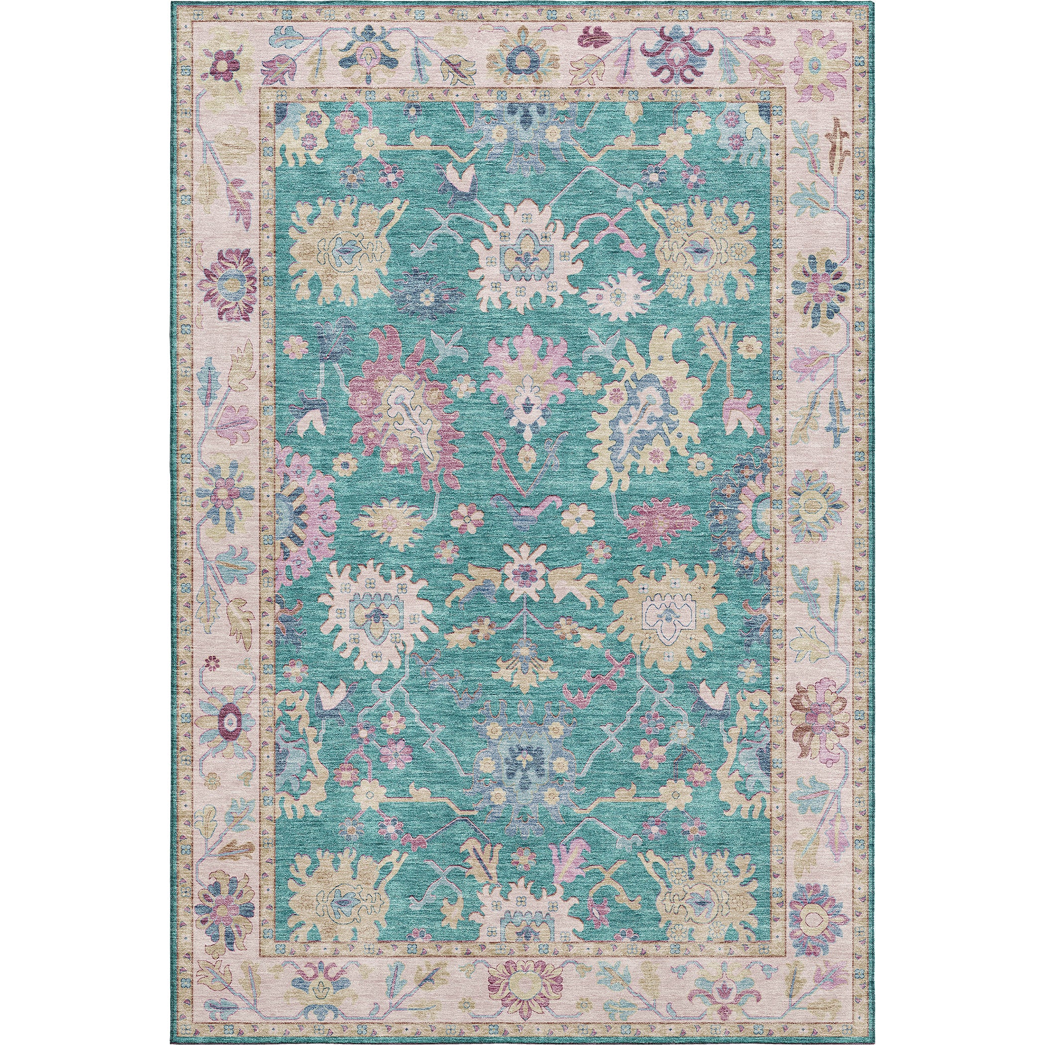 Hatay HY7 Teal Area Rug