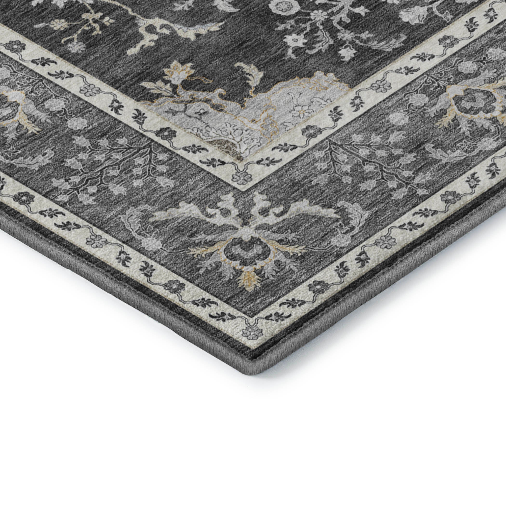 Hatay HY9 Charcoal Area Rug