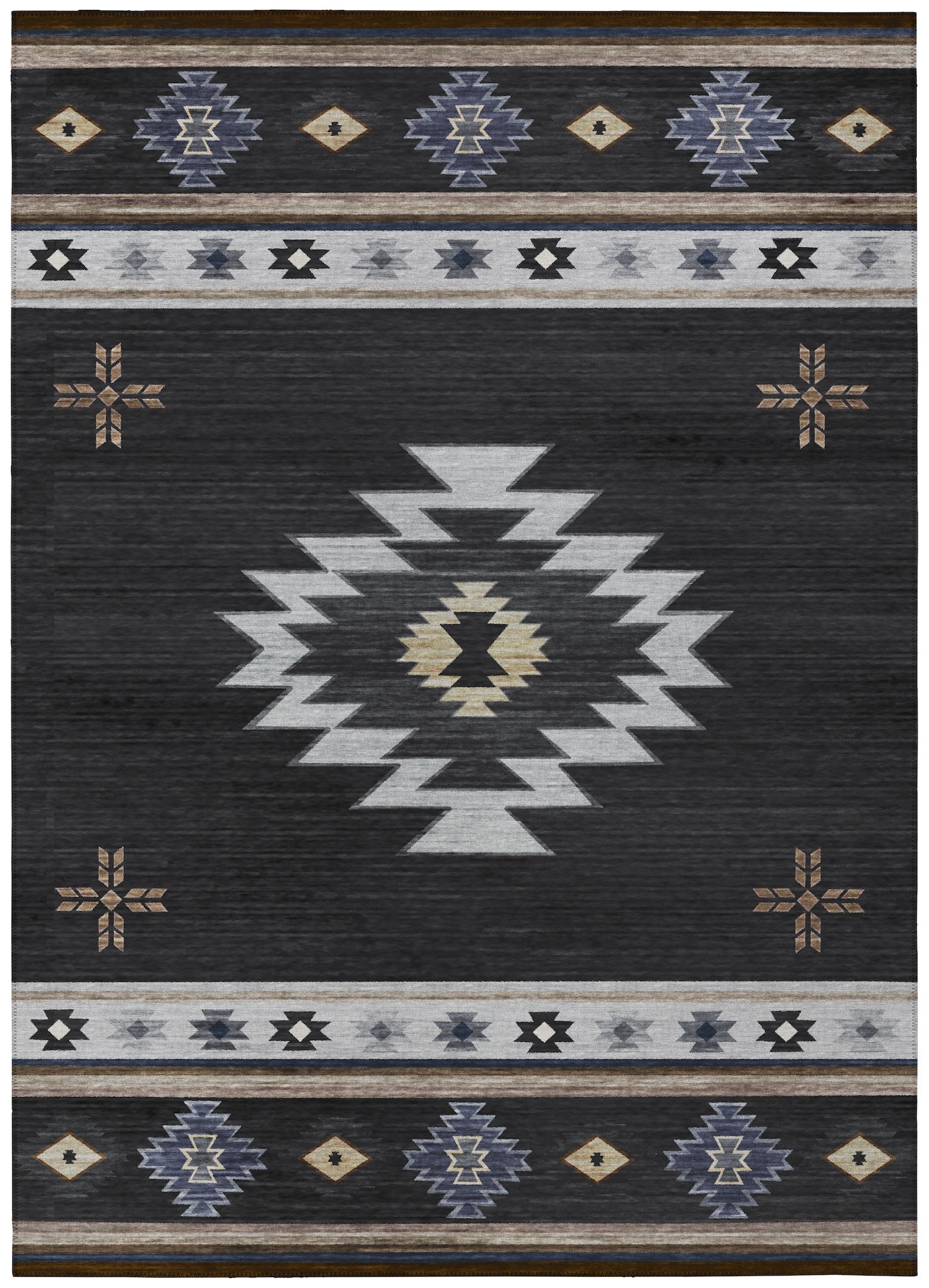 Phoenix PH4 Black Area Rug