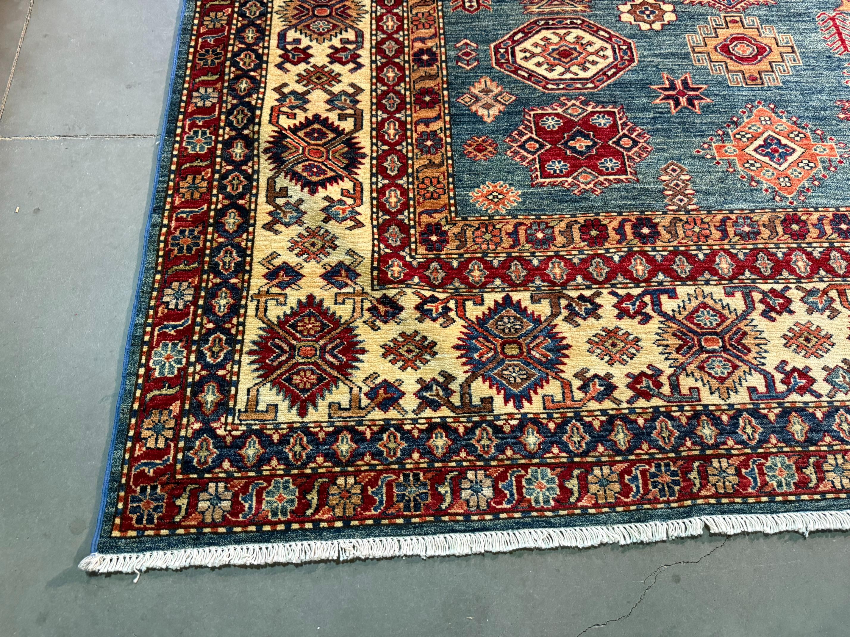 Fine Super Kazak Rug 10x13