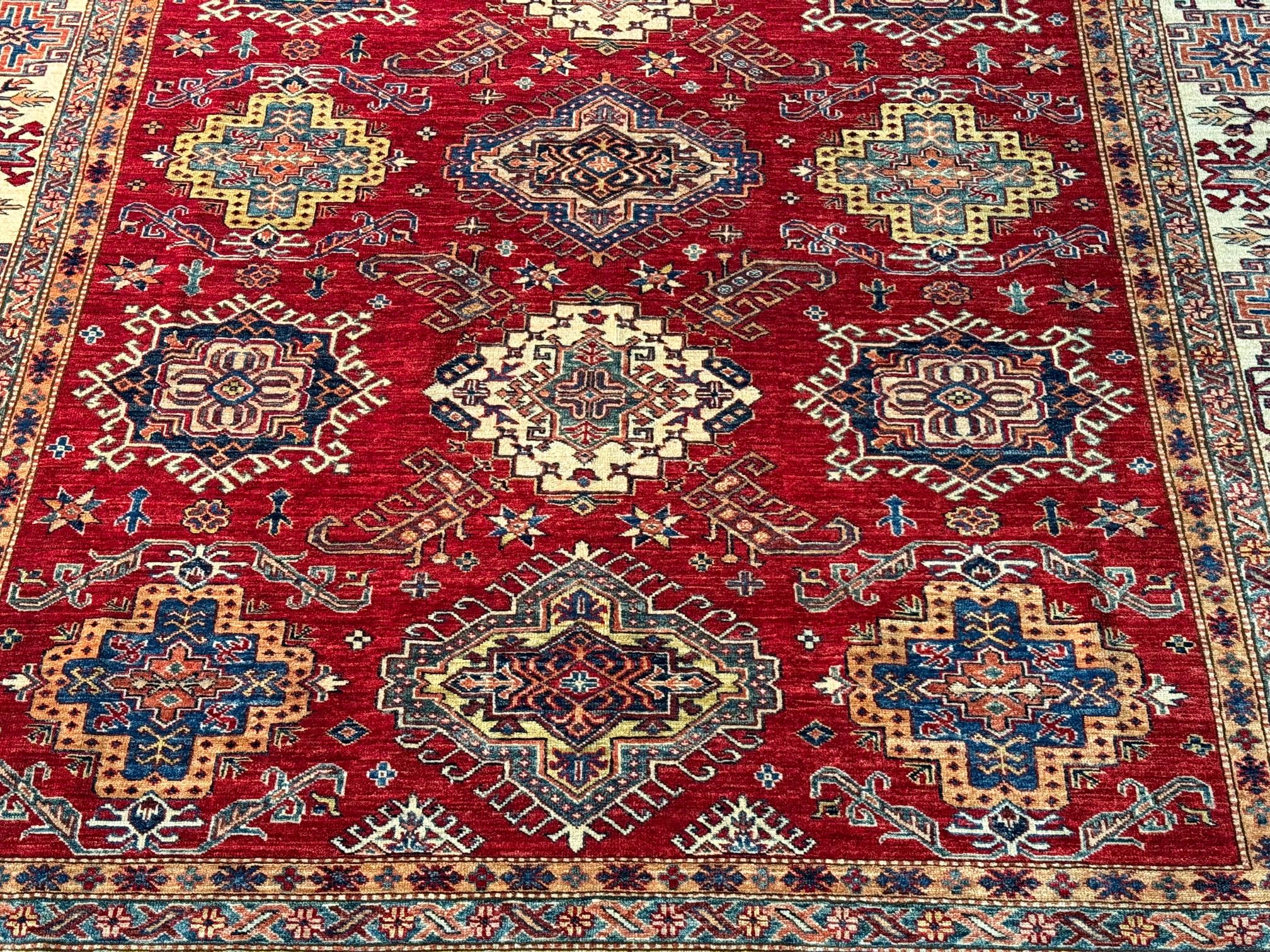 Magnificent Super Kazak Rug 7.9x9.9