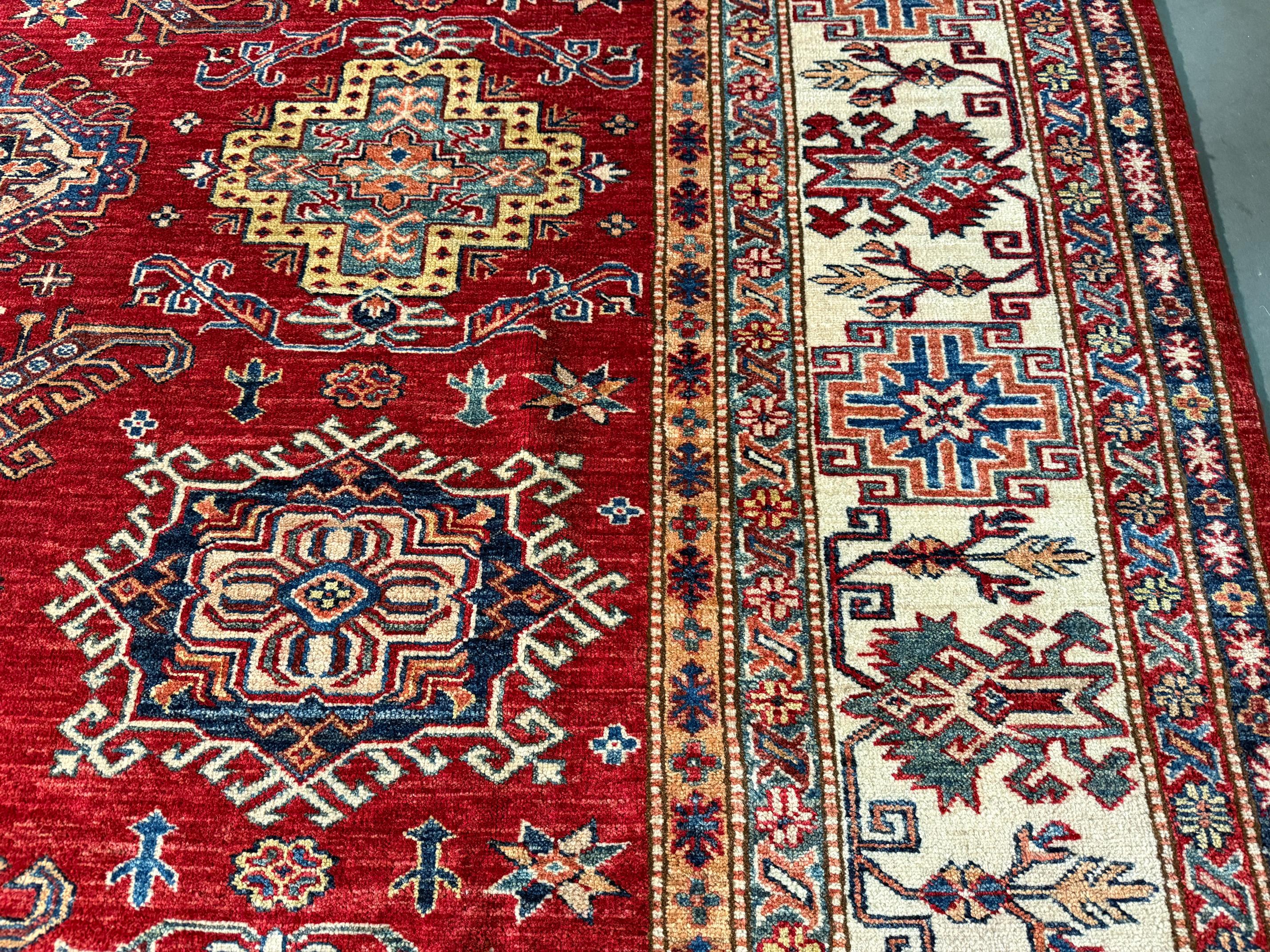 Magnificent Super Kazak Rug 7.9x9.9