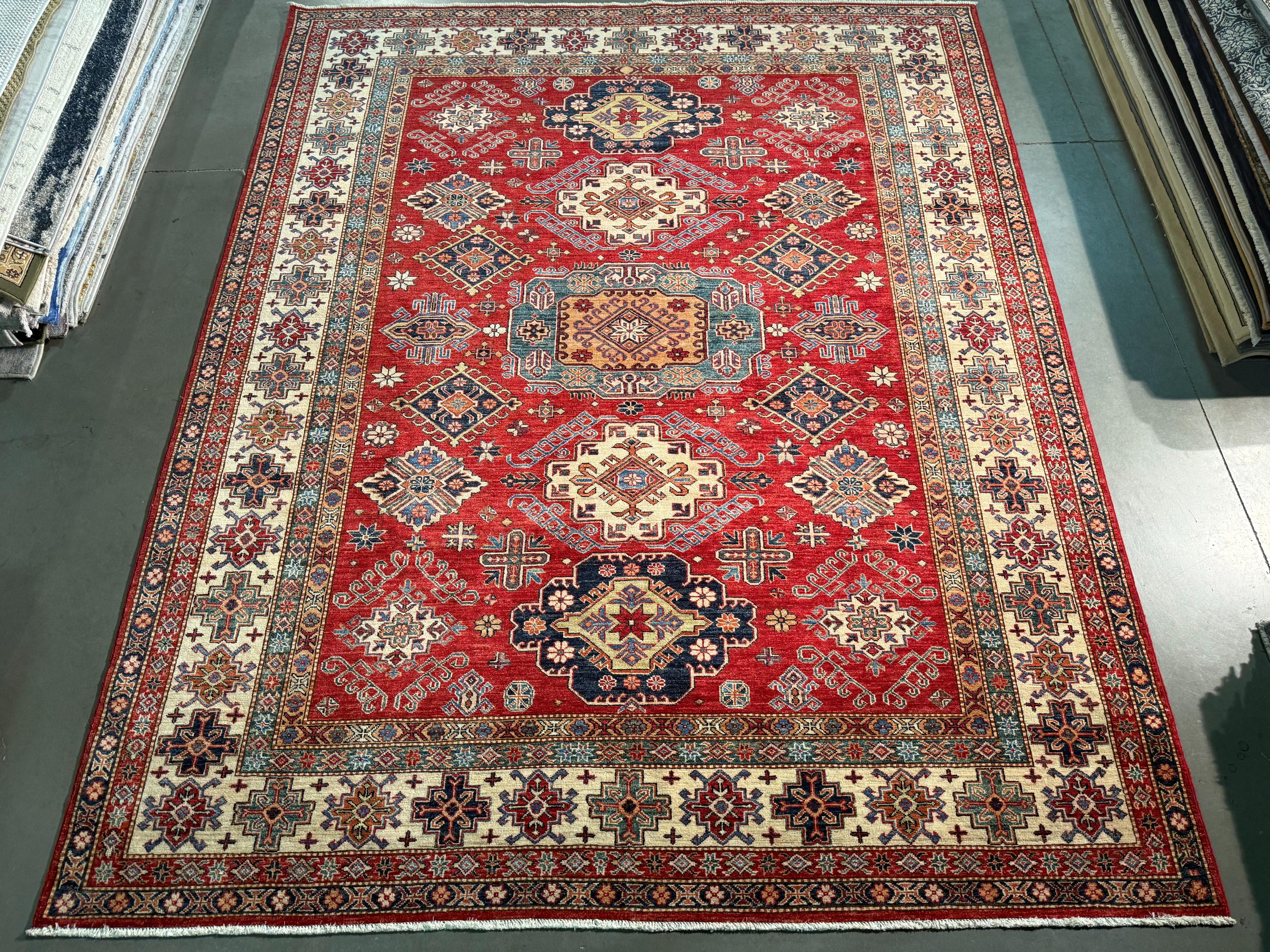 Magnificent Super Kazak Rug 8x9.9