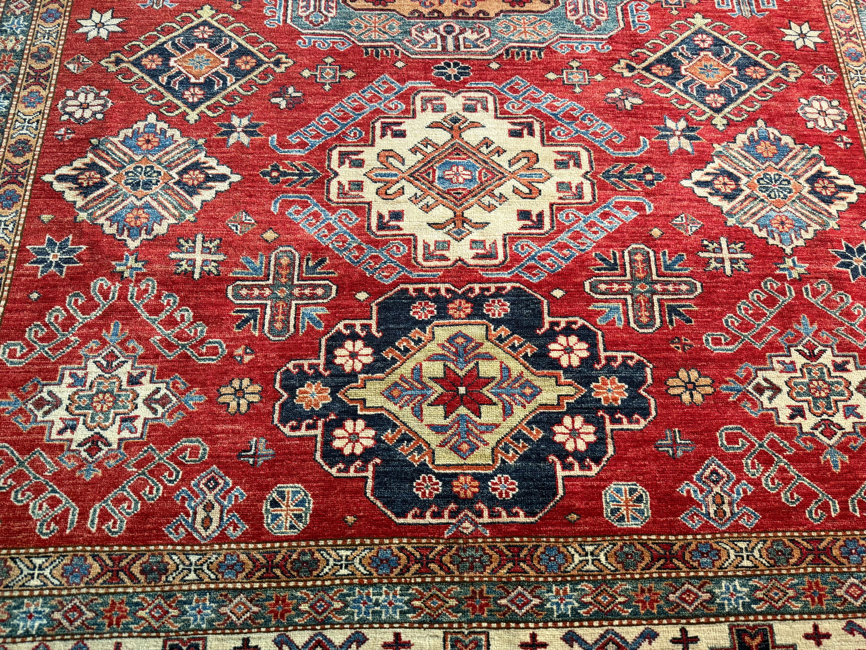 Magnificent Super Kazak Rug 8x9.9