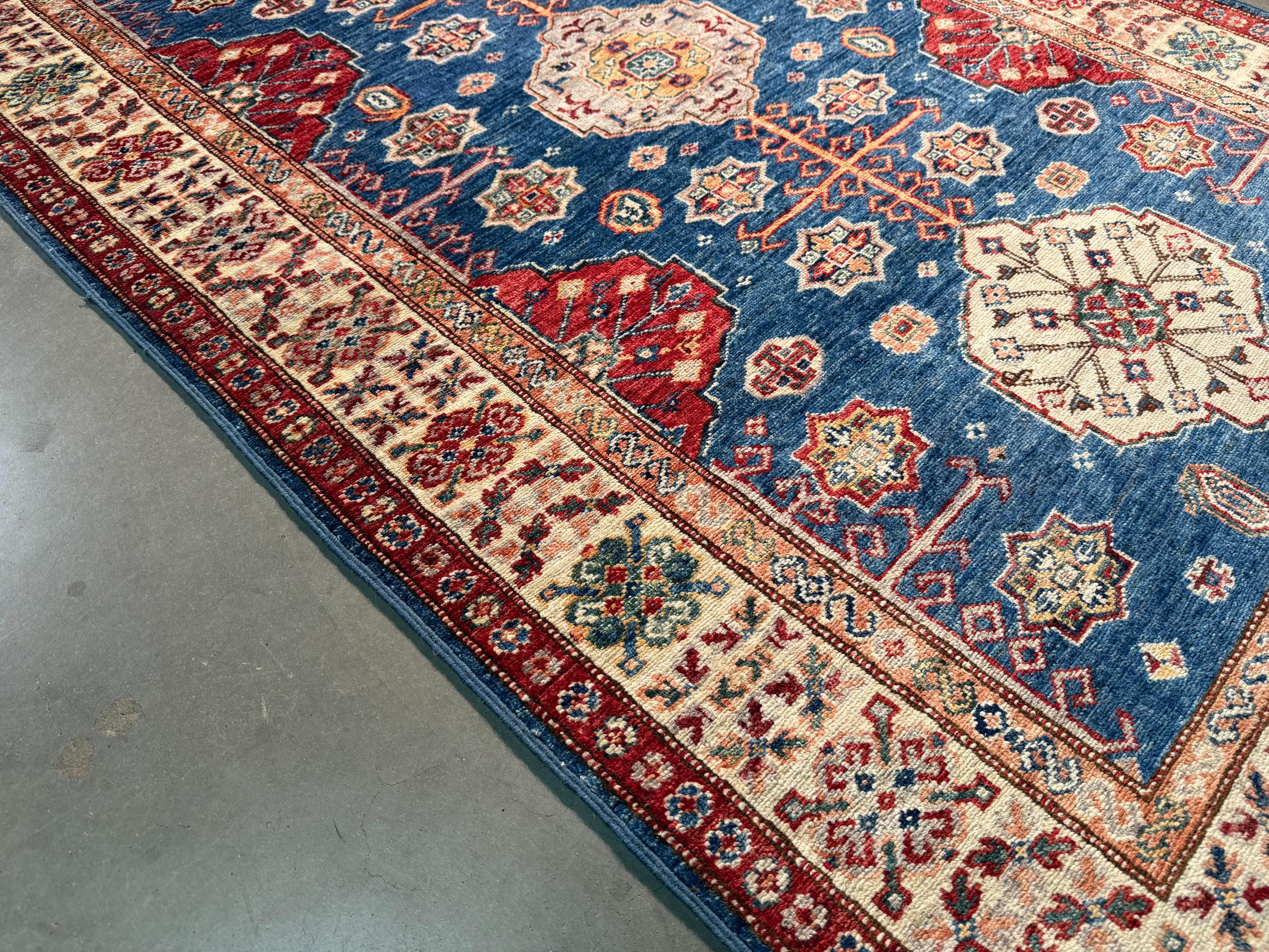 Fine Super Kazak Rug 4x6