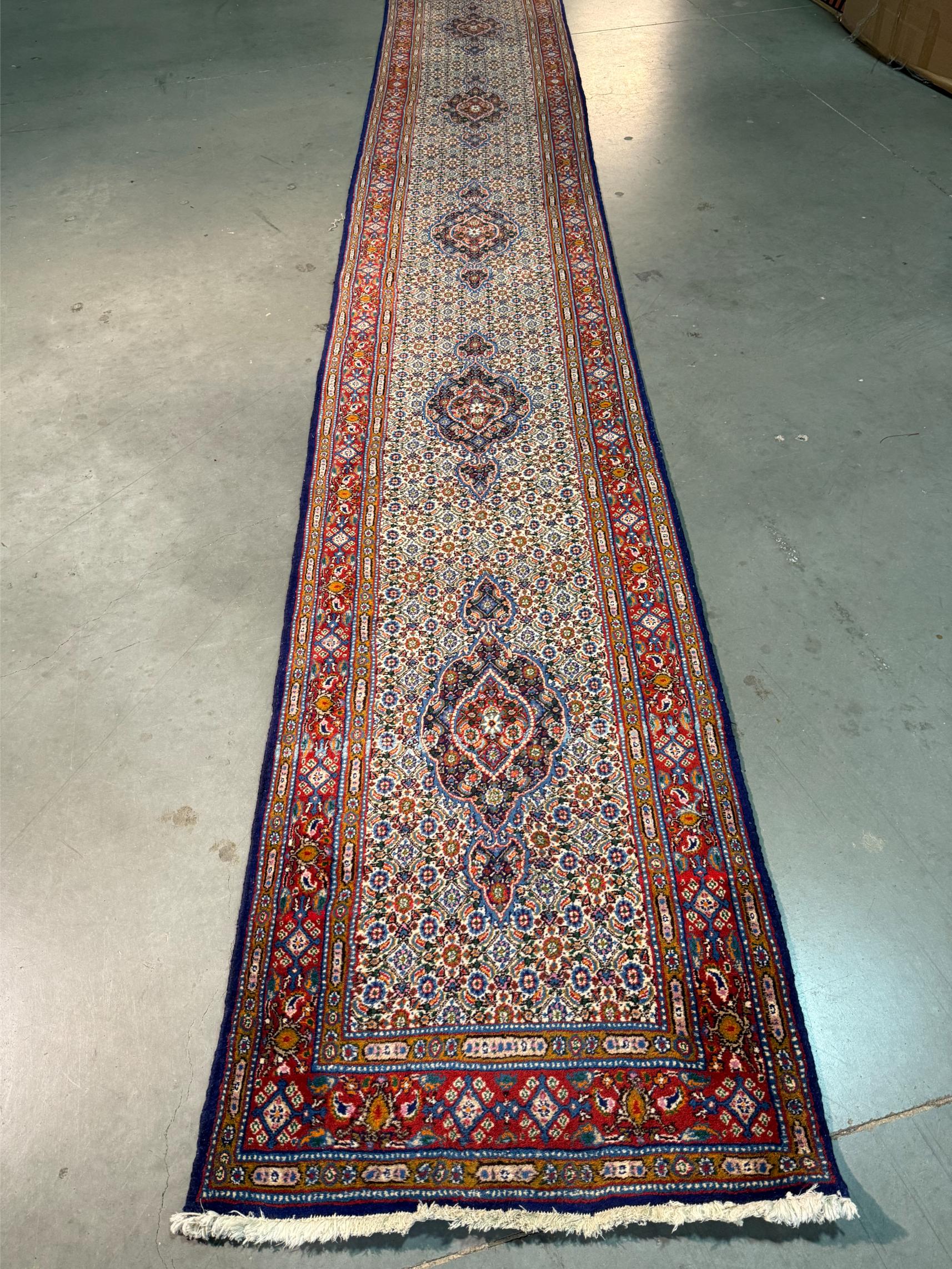 Fine Persian Tabriz Runner 2.7x15.8