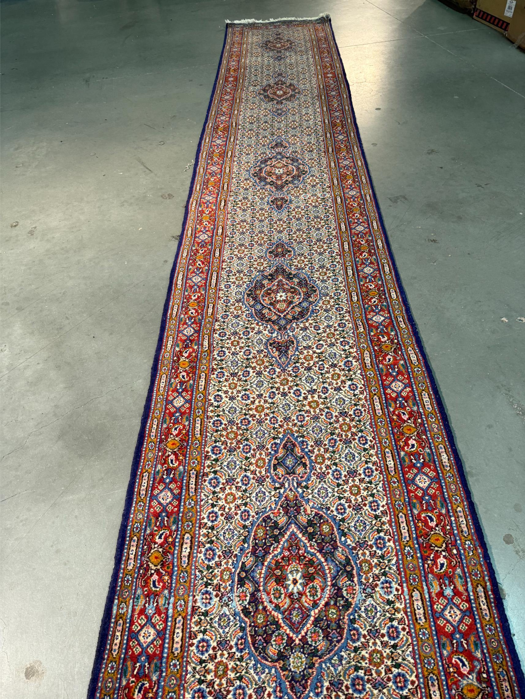Fine Persian Tabriz Runner 2.7x15.8