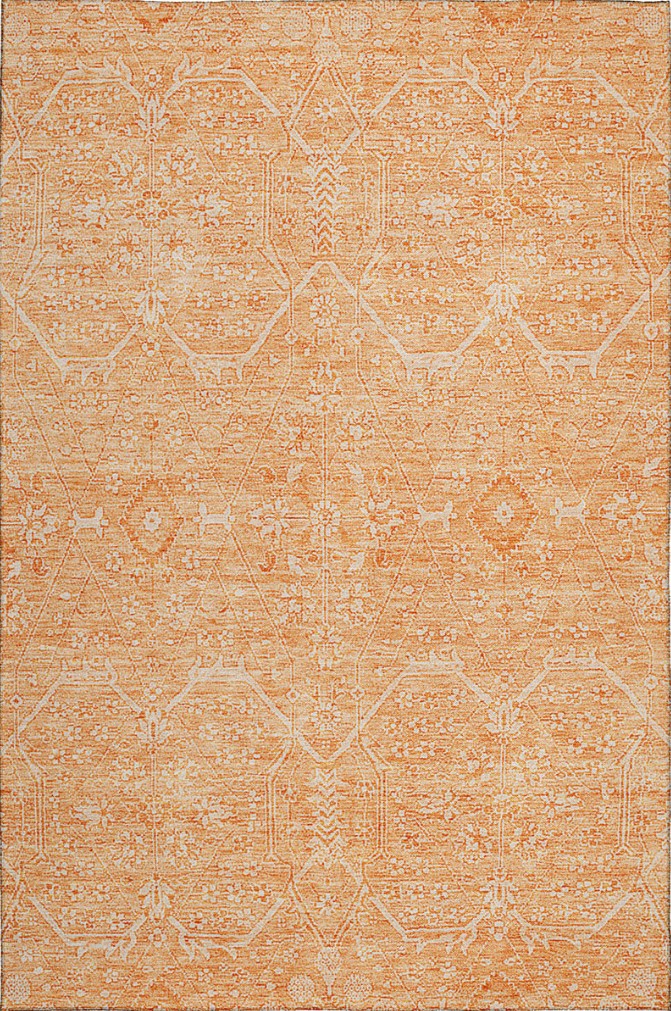 Solace Transitional Rug With Non-Skid Backing - Salmon