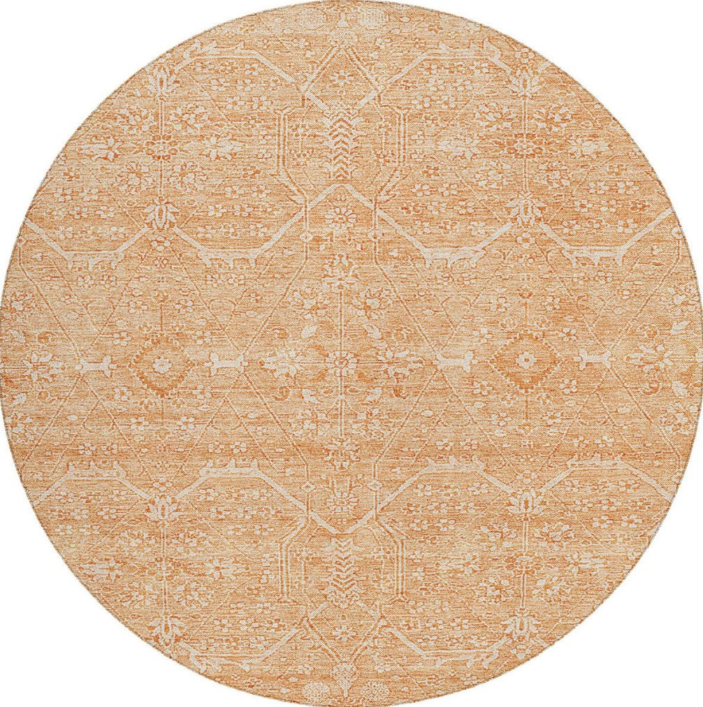 Solace Transitional Rug With Non-Skid Backing - Salmon