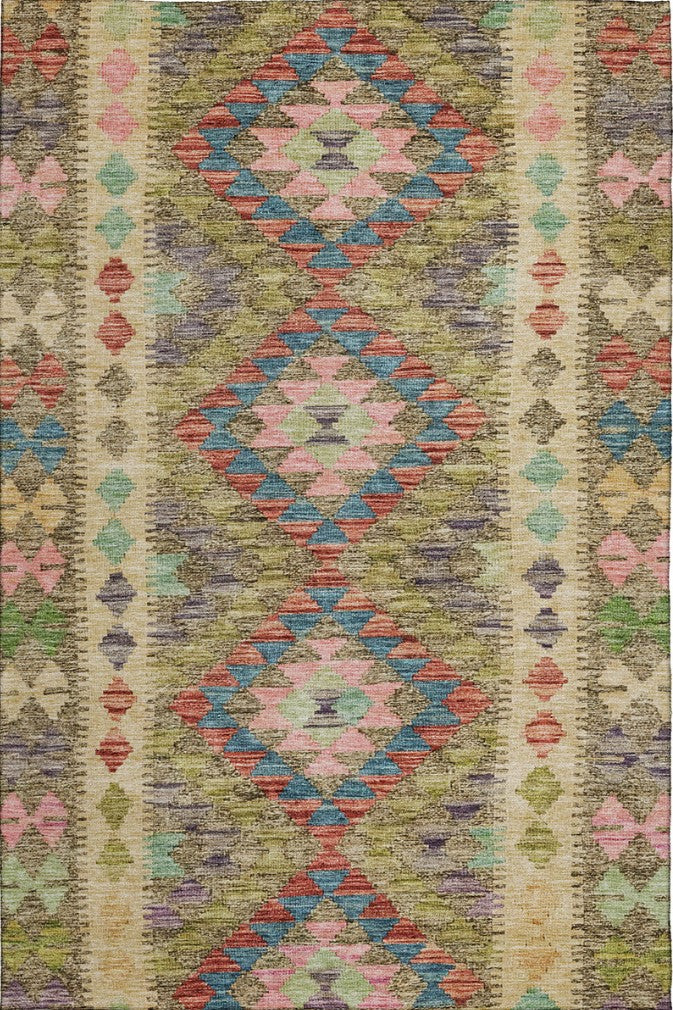 Solace Fabulous Microfiber Rug With Non-Skid Backing - Green