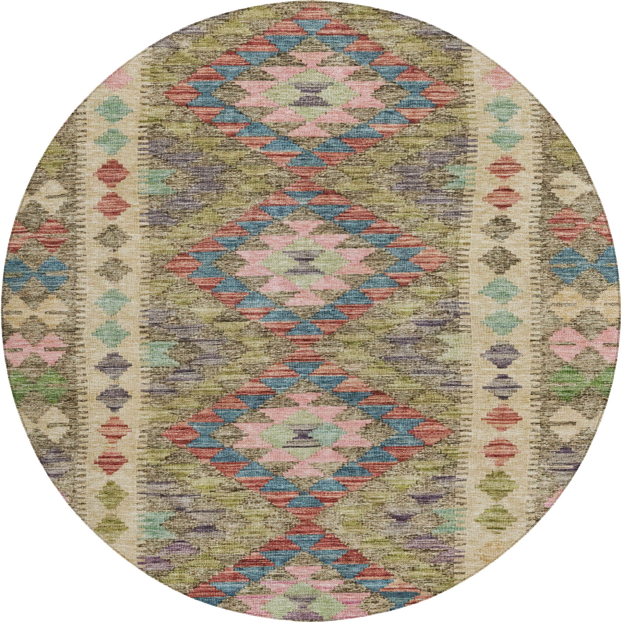 Solace Fabulous Microfiber Rug With Non-Skid Backing - Green