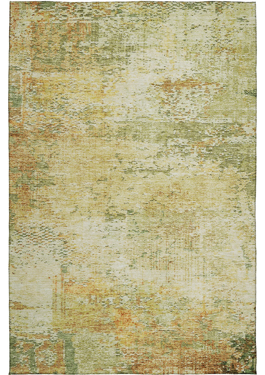 Solace Transitional Modern Microfiber Rug With Non-Skid Backing - Fern