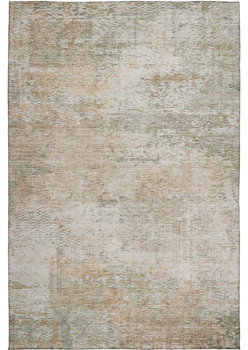 Solace Transitional Modern Microfiber Rug With Non-Skid Backing -Linen
