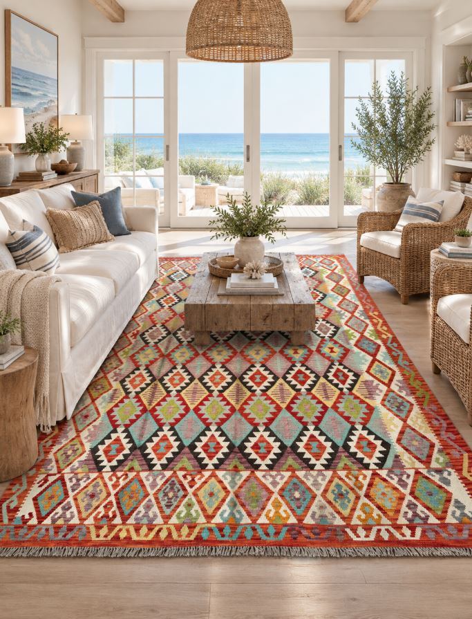 Colorful Klim Rug  8.4x11.5