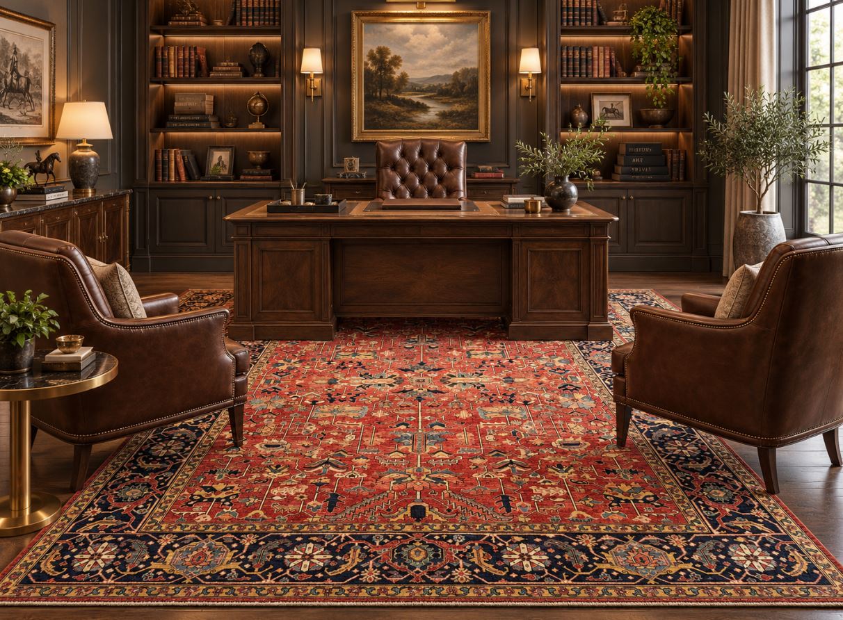 Exquisite  Fine Serapi Design  Rug 9.1x11.9