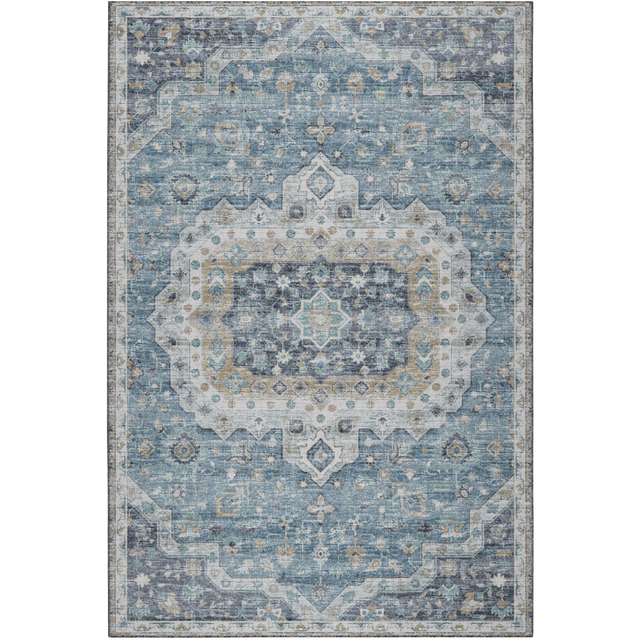 Tuscany TU4 Blue Area Rug