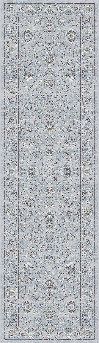 ANCIENT GARDEN Silver/Grey Roll Runner