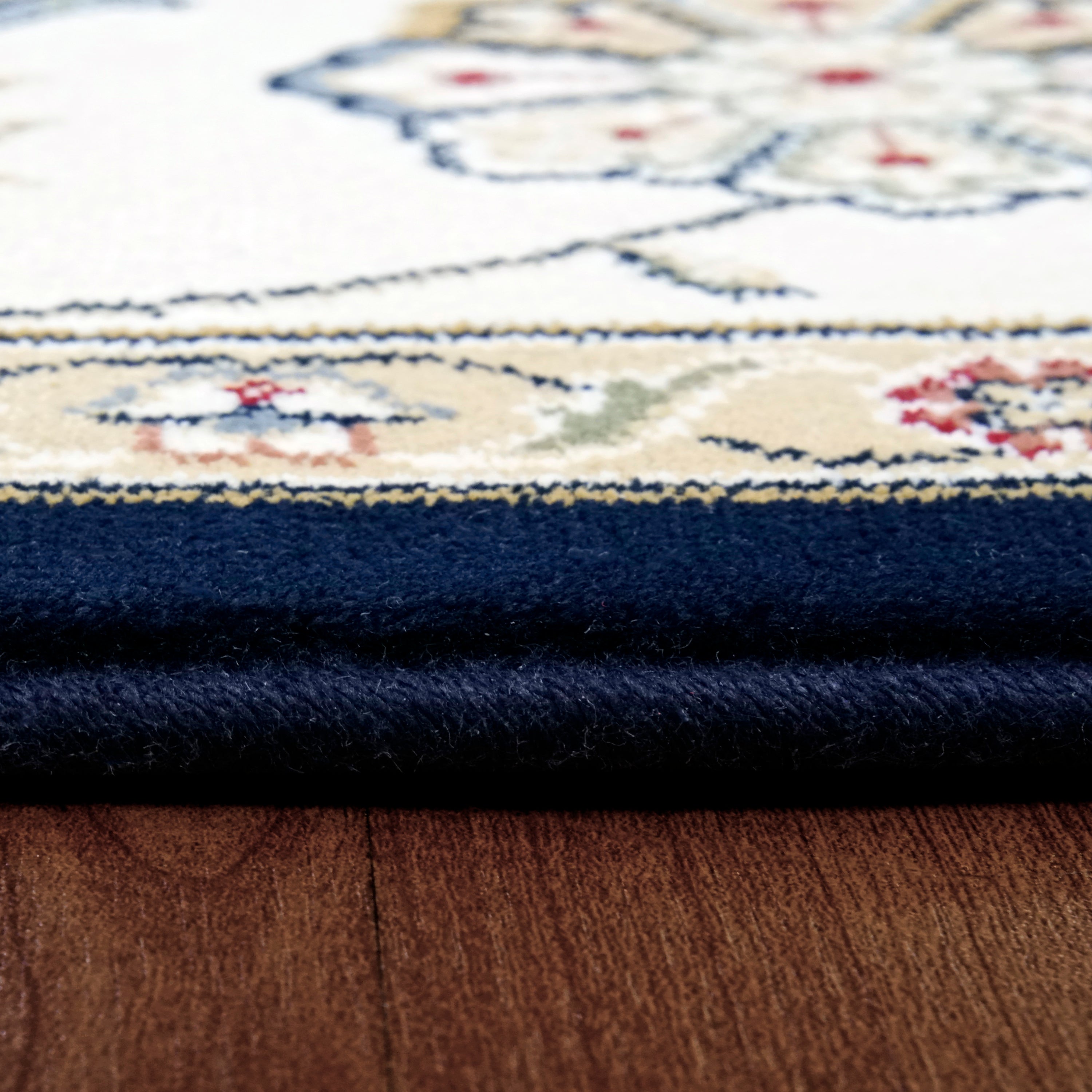 ANCIENT GARDEN Blue/Ivory Roll Runner