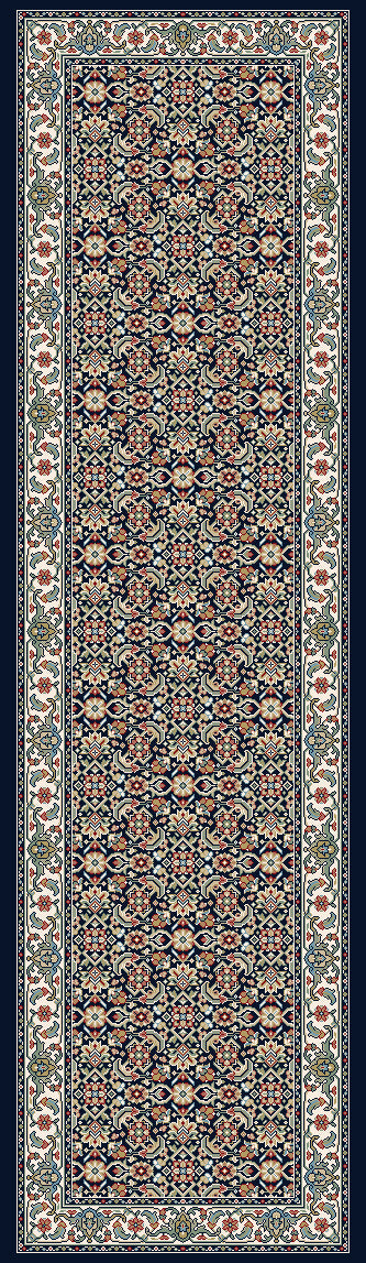 ANCIENT GARDEN Navy Roll Runner