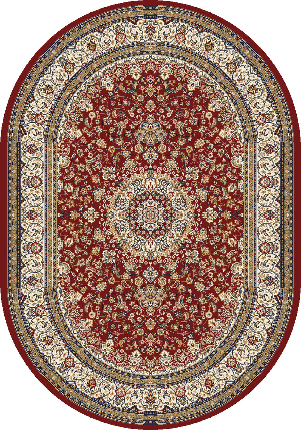 ANCIENT GARDEN Red/Ivory