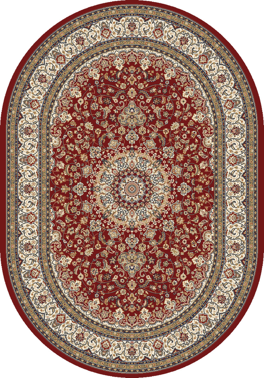 ANCIENT GARDEN Red/Ivory