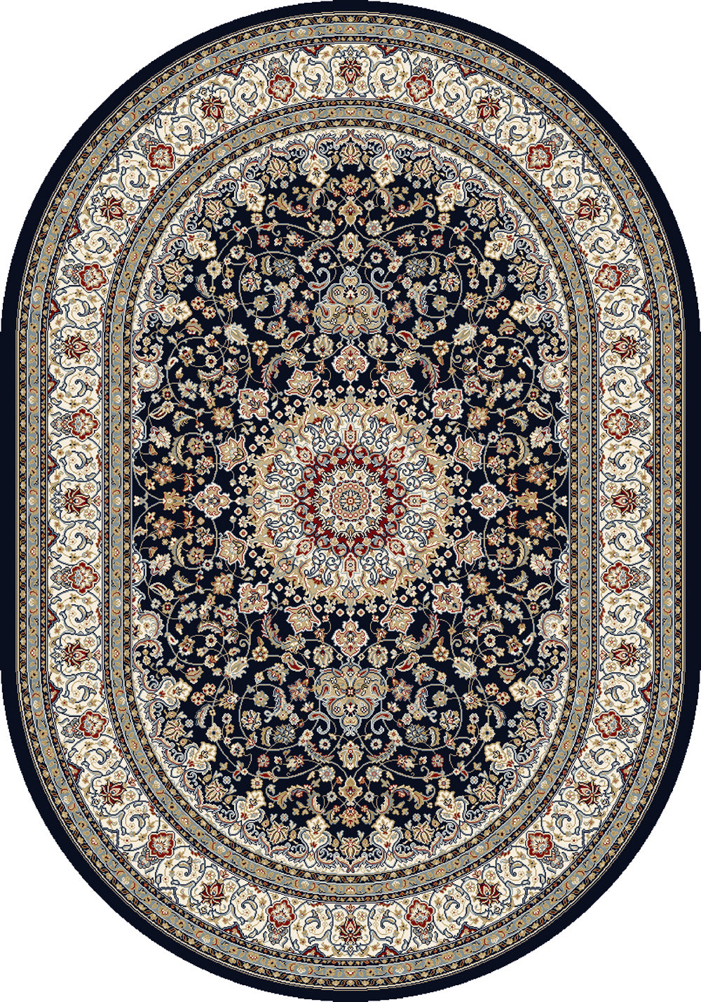 ANCIENT GARDEN Blue/Ivory