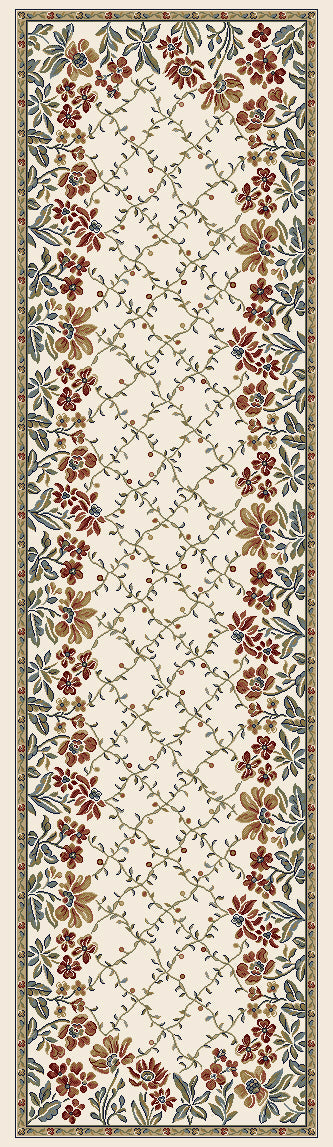 ANCIENT GARDEN Ivory Roll Runner