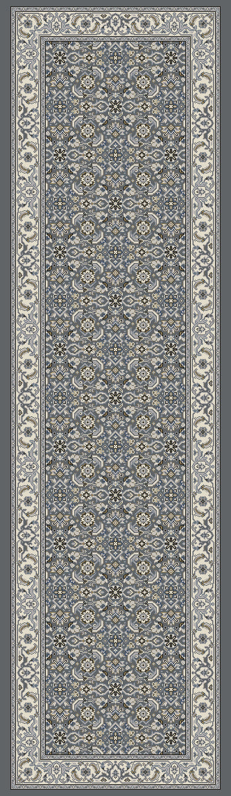 ANCIENT GARDEN Grey/Cream Roll Runner