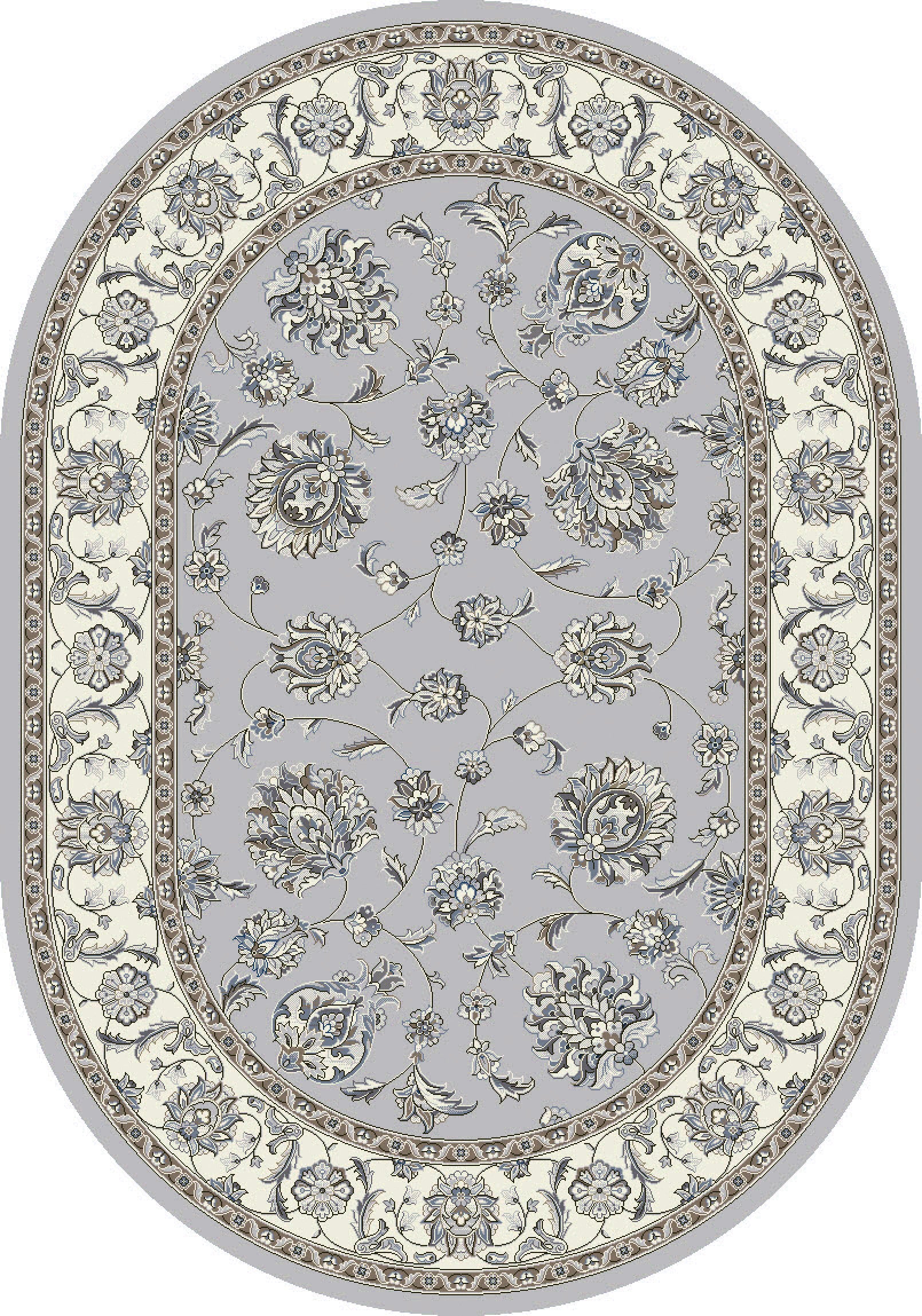 ANCIENT GARDEN Soft Grey/Cream