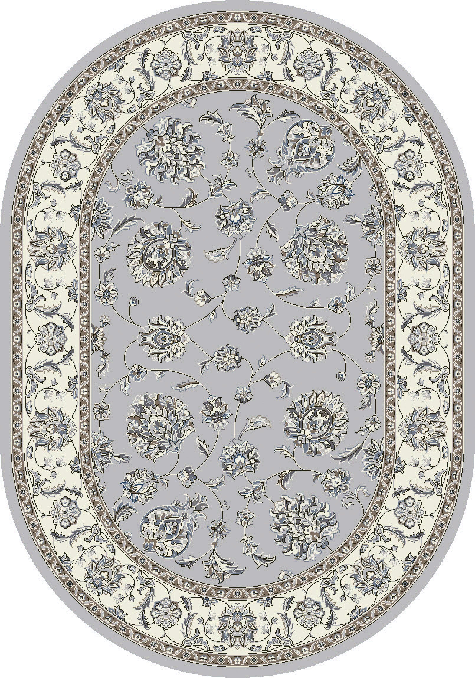 ANCIENT GARDEN Soft Grey/Cream