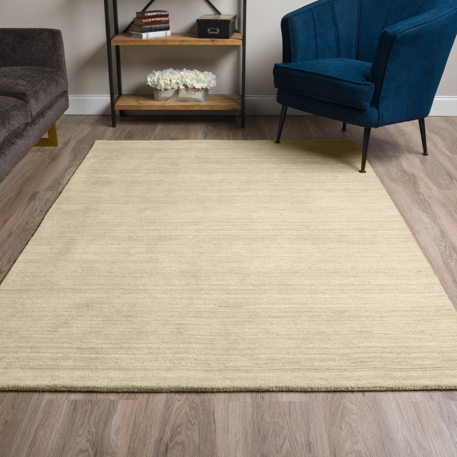 Rafia Linen Area Rug