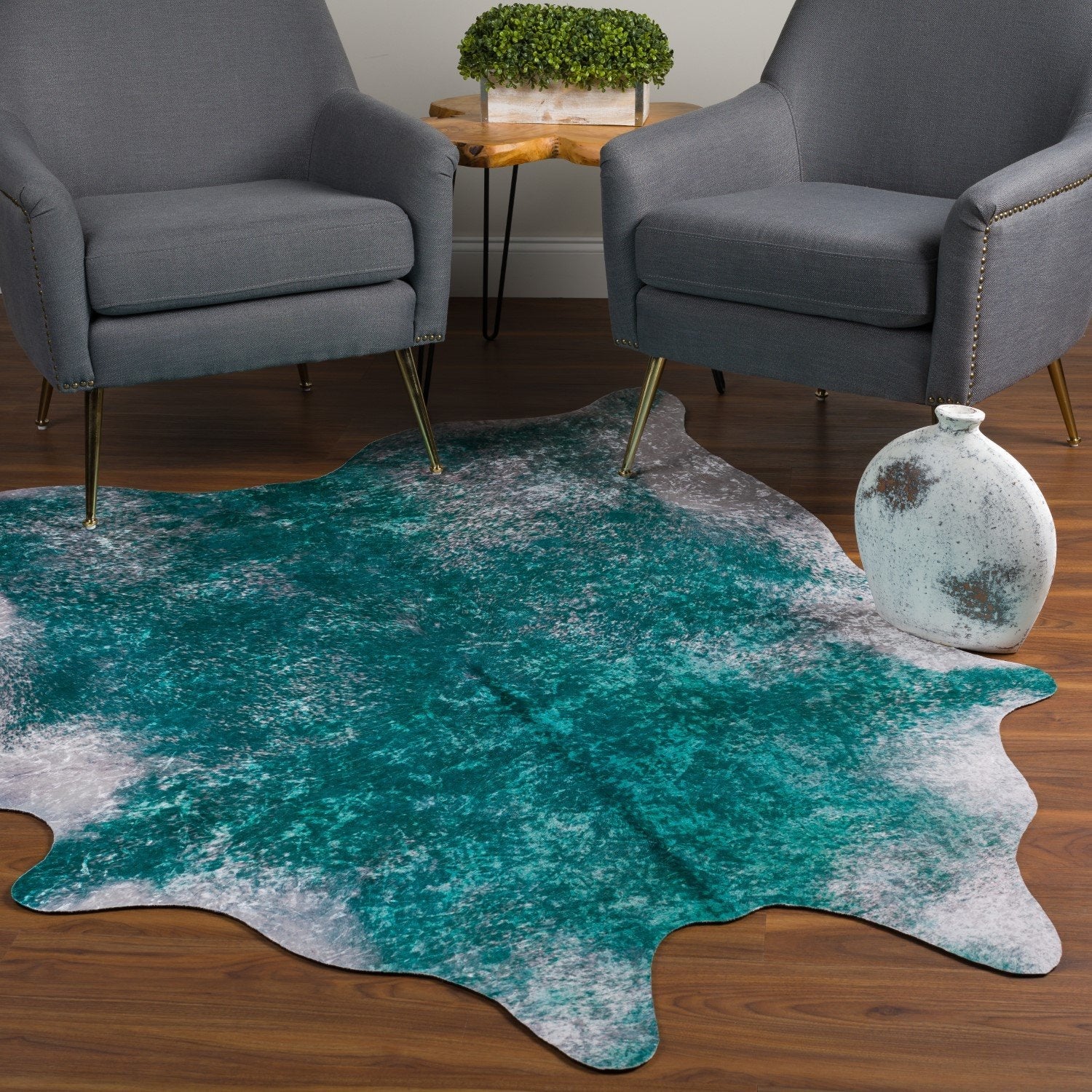 Ranchero Teal Area Rug