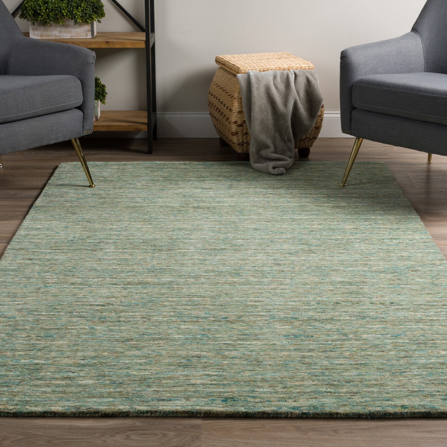 Reya Turquoise Area Rug