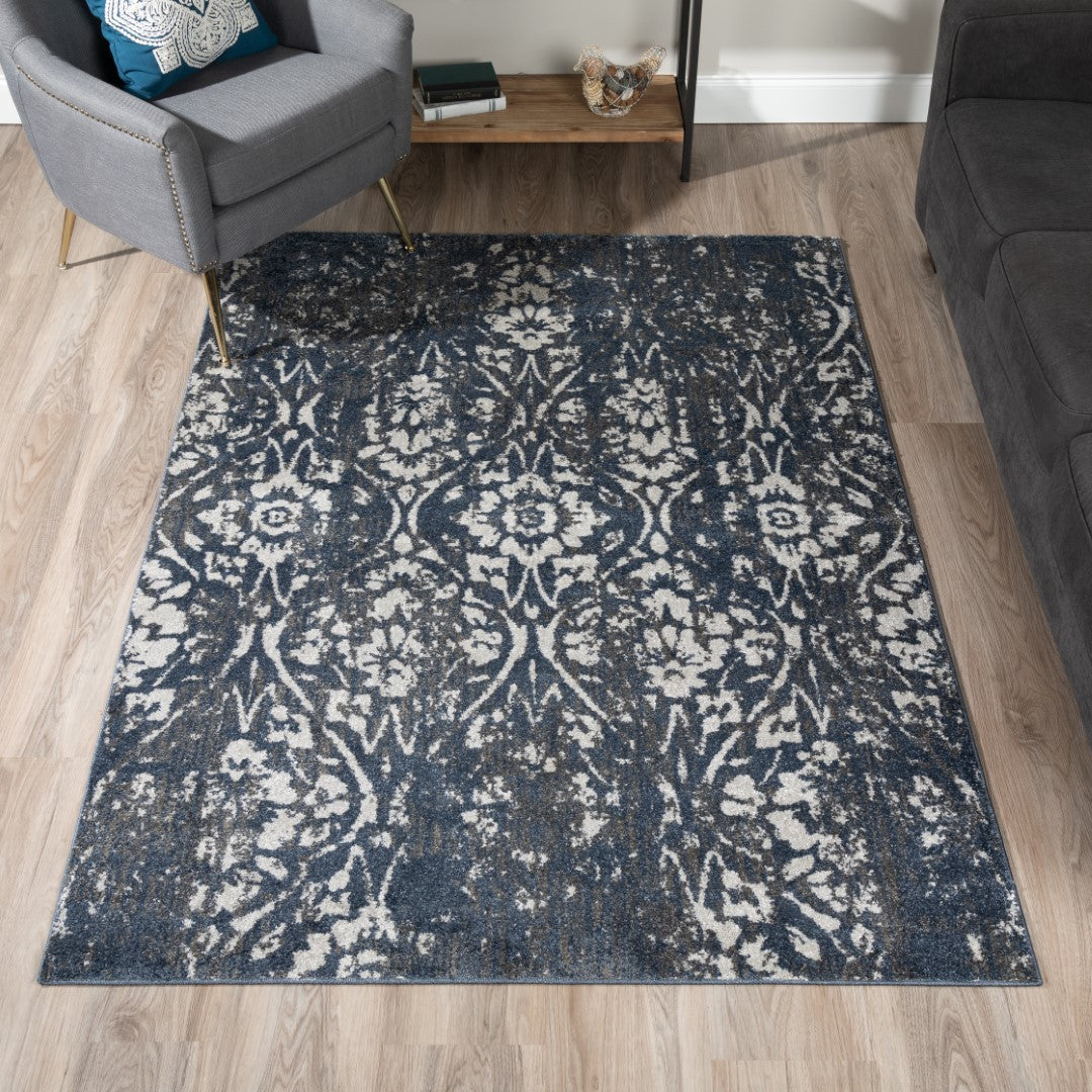 Gala Navy Area Rug