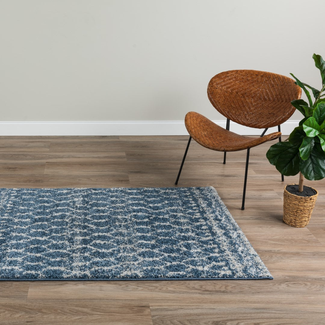 Rocco Navy Area Rug