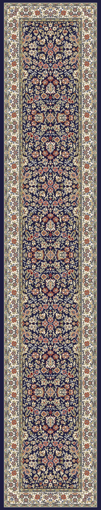 ANCIENT GARDEN Blue/Ivory