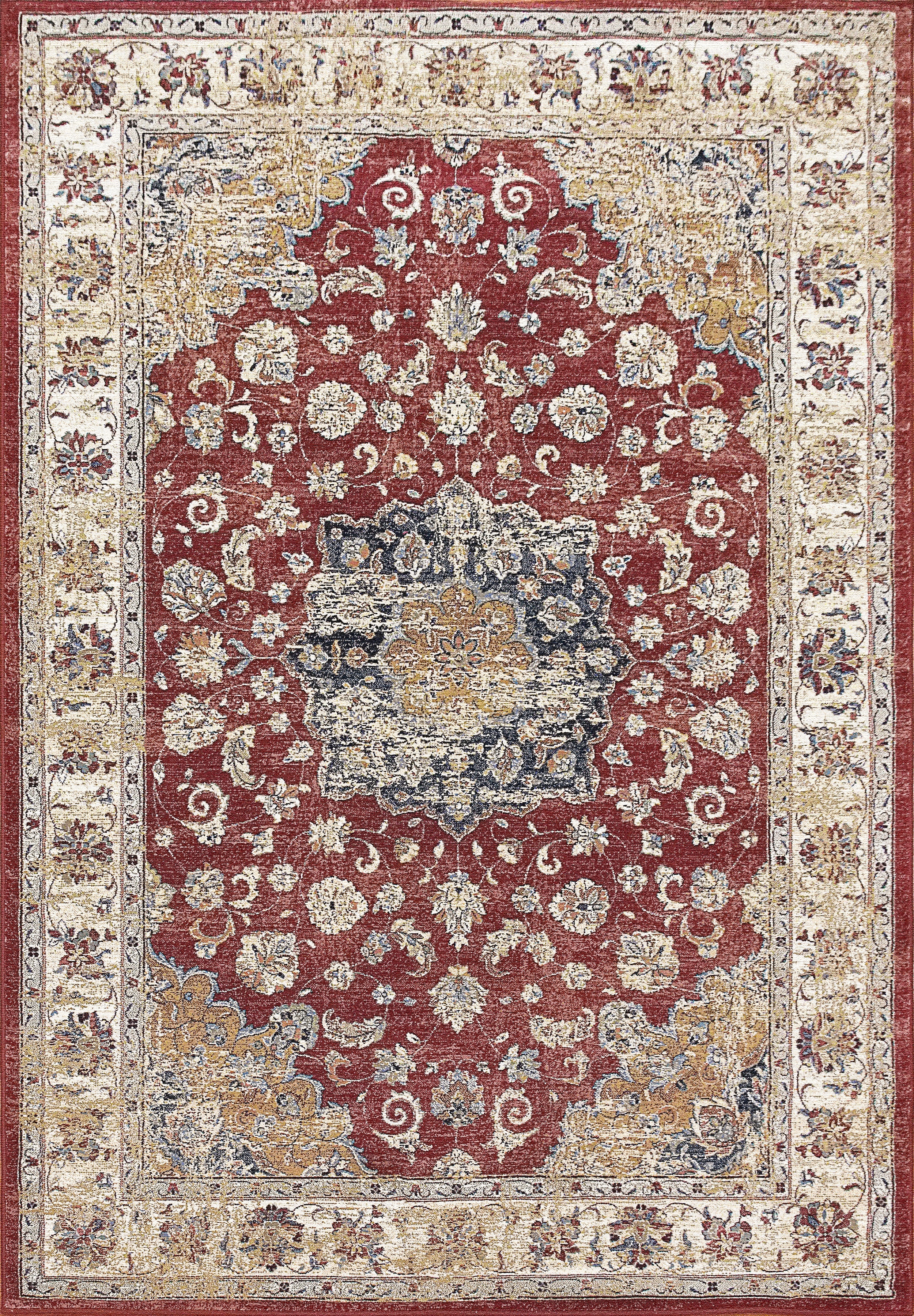 ANCIENT GARDEN Red/Ivory