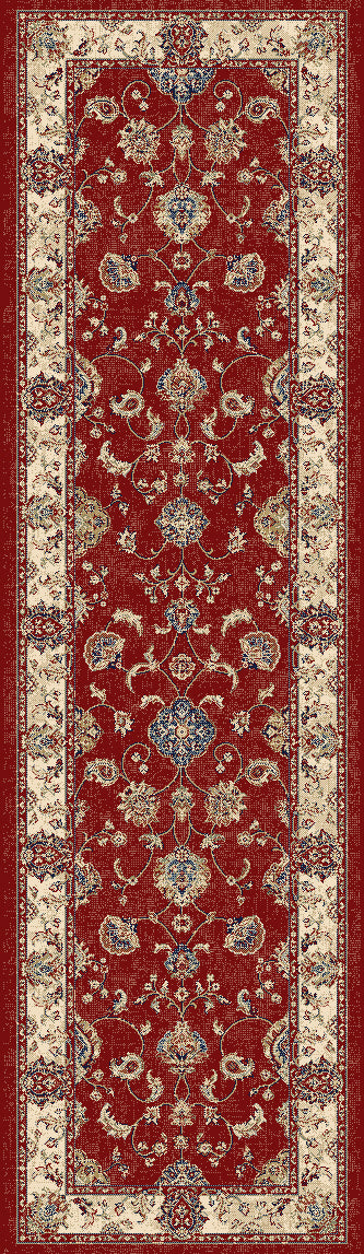 ANCIENT GARDEN Red/Ivory