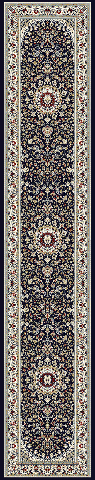 ANCIENT GARDEN Blue/Ivory
