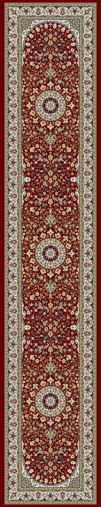 ANCIENT GARDEN Red/Ivory