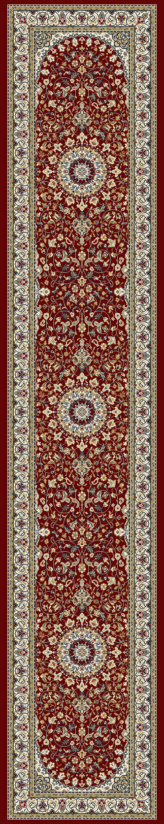 ANCIENT GARDEN Red/Ivory